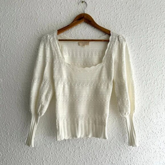 NWOT Sezane Square Neckline Top - Medium - Picture 1 of 5
